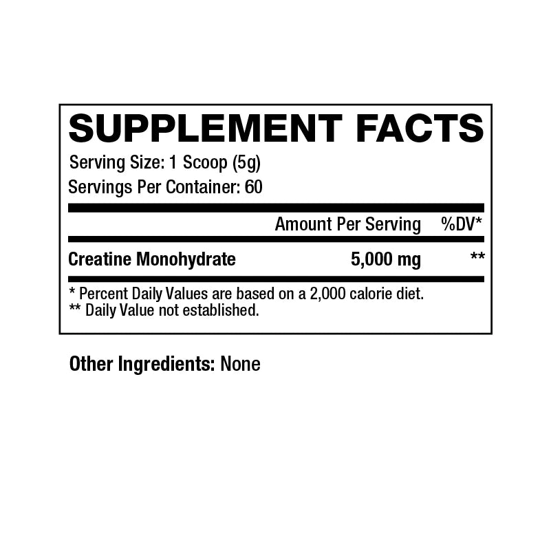 Creatine Monohydrate Sweat Ethic